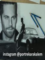 paul walker en anlamlı resimlerinden secerek cizdim erken yaşsa ölen paul walker iyi bir oyuncuydu arabası ile birlikte karakalem portre ile beraber çizmeye calistim paulwalker pencils drwa art